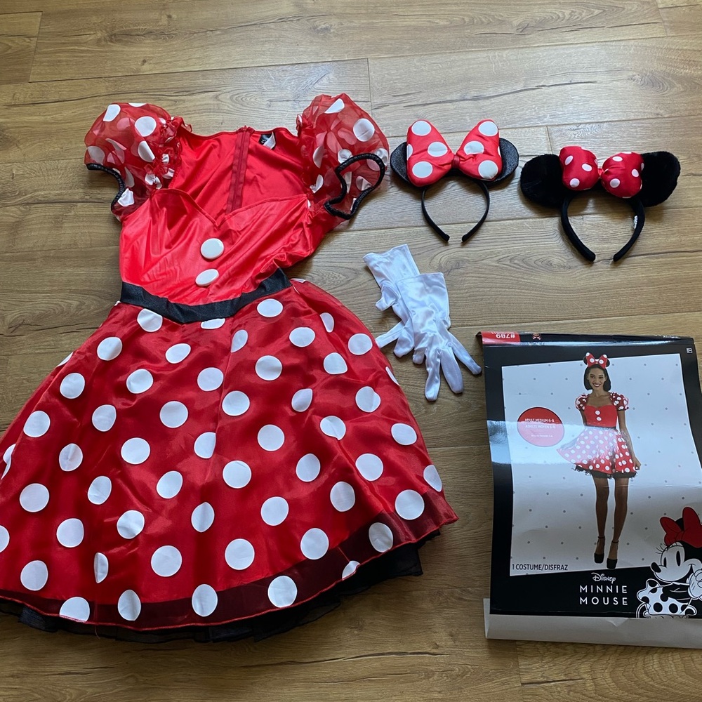 Disney Minnie Mouse Red and White Polka Dot Costume